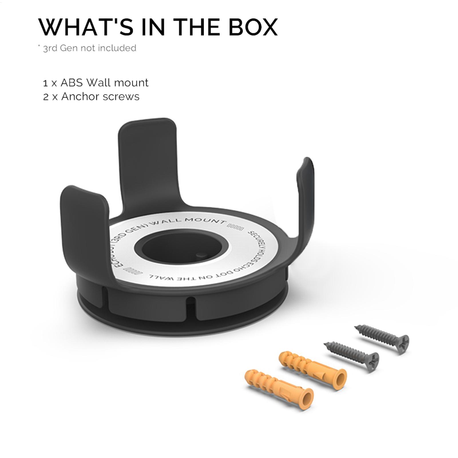 Amazon Speaker Echo Pop - Uchwyt ścienny Echo Dot z wbudowanym