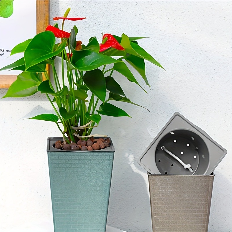 Aloe Vera Pot - Plastikowa doniczka z motywem cegły Kreatywny
