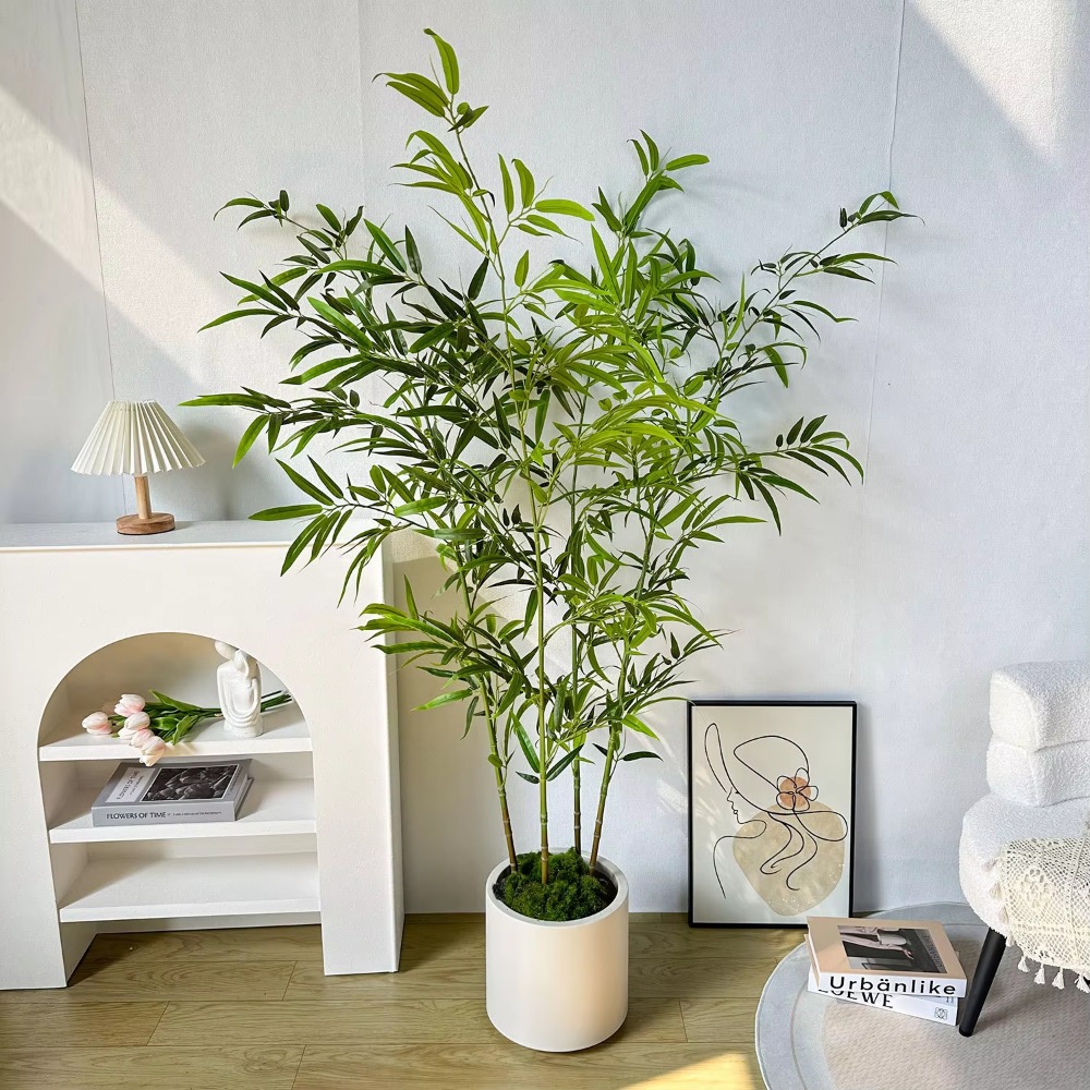 Sztuczny zielony bambus PU+PVC – Ficus Lyrata Tree recenzja i cena